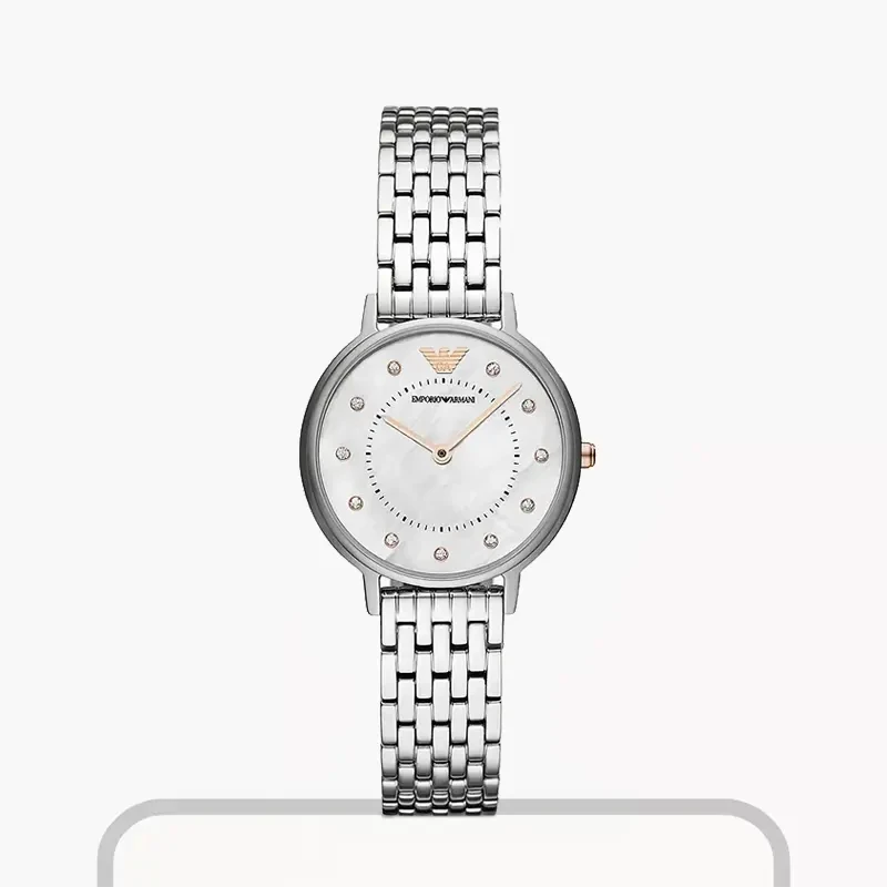 Emporio Armani Classic MOP Dial Fashion Ladies Watch- AR80014